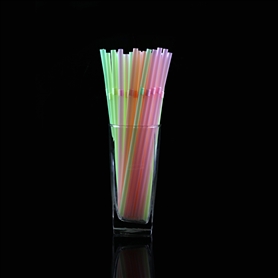 004 (1) PLA biodegradable flexible straw fluorescent 4 colors 6-210