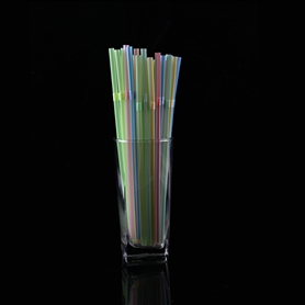 PLA biodegradable corn starch flexible straw color bar color 6-210